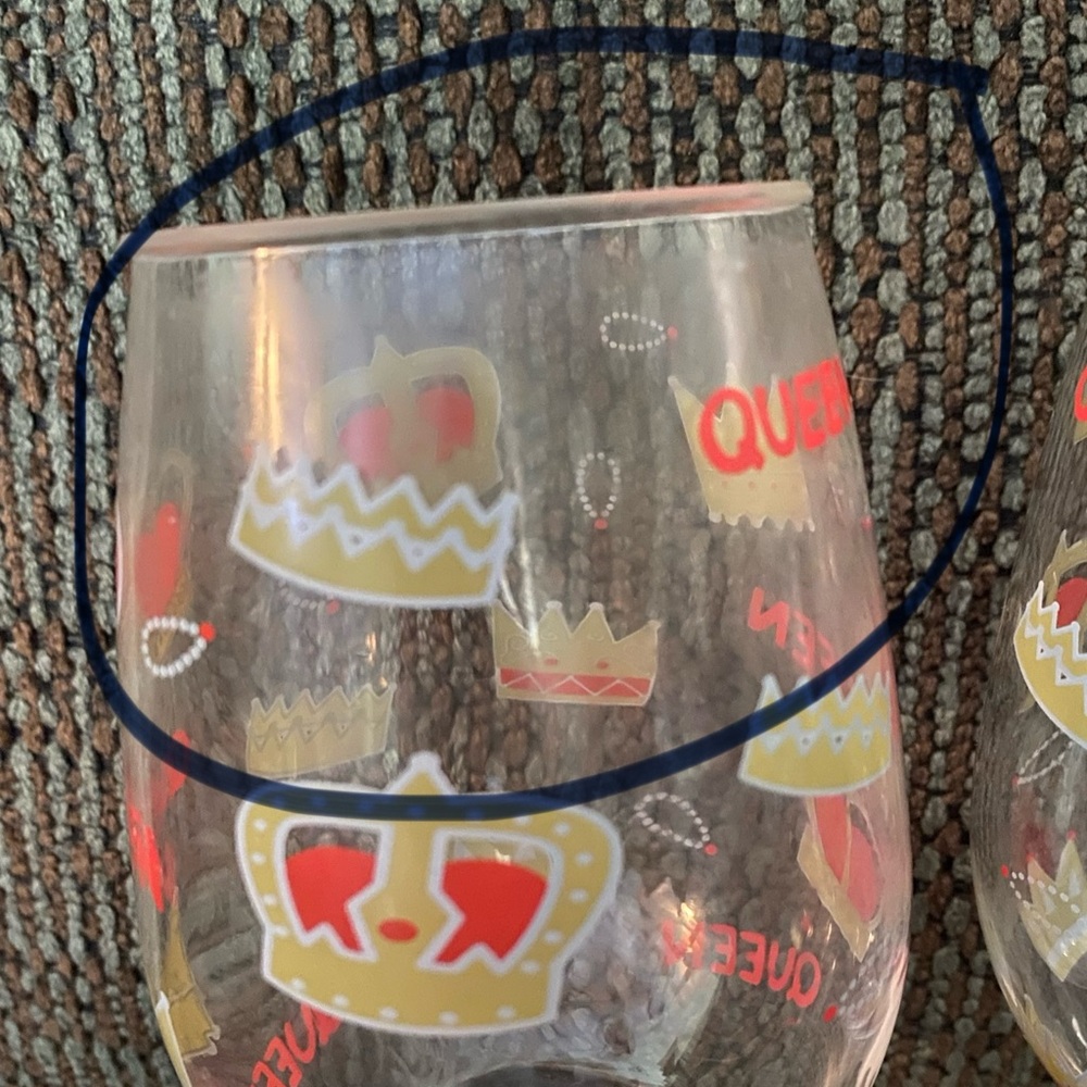 Set of 2 Lolita wine glasses - Picture 2 of 4